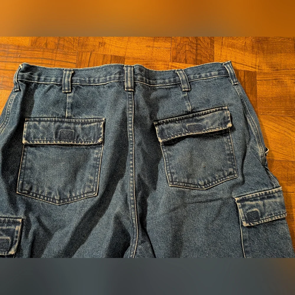 Route 66 Vintage Y2K Blue Jean Cargo Shorts Heavyweight Outdoor Men's 38 - Picture 6 of 6